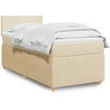 Maison Chic Box spring postelja - Vzmetna postelja z vzmetnico krem 90x200 cm blago SL23910, (21879999) | Shoptok.si