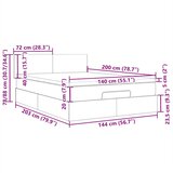  LED uzglavlje tamnosivo 144x5x118/128 cm baršunasto | Eponuda.ba