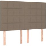  S oprugama i madracem smeđesivi 140 x 190 cm od tkanine | shoptok.hr