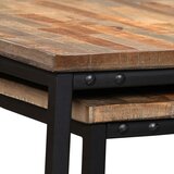  Set od 2 Uklapajuća Stolića od Obnovljene Tikovine | Eponuda.com