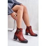 Kesi Women's ankle boots with heel strap brown Zinithia Cijene