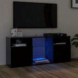 The Living Store TV omarica z LED lučkami črna 120x30x50 cm - TV Omarica, (21427978) Cene