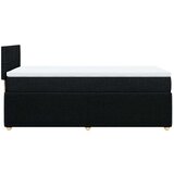 vidaXL Box spring postelja z vzmetnico črna 100x200 cm blago | Shoptok.si