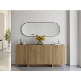 Marckeric Komoda u dekoru hrasta u prirodnoj boji 180x79x40 cm Volia – | shoptok.hr