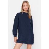 Trendyol Navy Blue Rib Mini Knitted Dress Cene