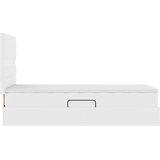  Krevet s od storage Čista bijela 90 x 200 cm Lažna koža | shoptok.hr