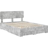  Krevetna konstrukcija s ladicama Betonski sivi 150 x 200 cm Siva 203 x 153 x 90 cm | Shoptok.si