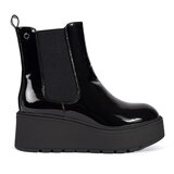 SEASTAR Black patent women's Chelsea boots on a wedge | shoptok.hr