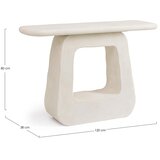BIZZOTTO Kremno bela stranska mizica 38x120 cm Albin – | Shoptok.si