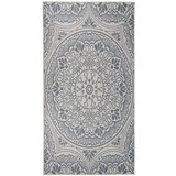 Vanjski tepih ravnog tkanja 80 x 150 cm plavi s uzorkom | shoptok.hr