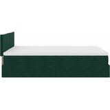  Otomanski krevet s madracem&LED tamnozeleni 140x200cm baršun | shoptok.hr