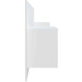  Posteljno vzglavje z omaricami bel konstruiran les, (20954089) | Shoptok.si