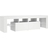TV ormarić s LED svjetlima bijeli 140 x 36,5 x 40 cm | shoptok.hr