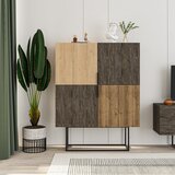 Marckeric Smeđi/u prirodnoj boji ormarić u dekoru hrasta 100x130 cm Titan – | shoptok.hr