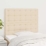  Posteljno vzglavje 2 kosa krem 100x5x78/88 cm blago, (20953212) Cene