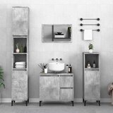 Maison Chic Kopalniška omarica - Kopalniški kabinet betonsko siva 65x33x60 cm inženirski les, (21794531) | Shoptok.si