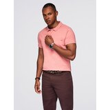 Ombre Men's polo t-shirt with decorative buttons | shoptok.hr