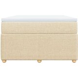 vidaXL Box spring postelja z vzmetnico krem 120x190 cm blago, (21309904) | Shoptok.si