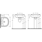 Sapho Bel keramičen umivalnik 56x44 cm – | Shoptok.si