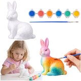 Bunny Styrofoam Decorations Painting Kit Paint Brush Cene