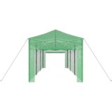 vidaXL rastlinjak za hojo z zložljivim okvirjem Zelena 870x290x315 cm Jeklo | Shoptok.si