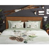 Good Morning Zelena/kremno bela enojna/podaljšana flanelna posteljnina 140x220 cm Marjan – | Shoptok.si