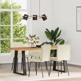 vidaXL jedilni stoli 4 kosi krem žamet | Shoptok.si