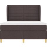  Box Spring Postelja z Vzmetnico Temno rjava 140x190 cm Tkanina, (22081235) | Shoptok.si