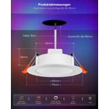 DUSKTEC 3x 91mm RGB LED vgradna svetilka | Shoptok.si