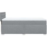  Krevet s oprugama i madracem svjetlosivi 100x200 cm od tkanine | shoptok.hr