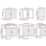 vidaXL 7-dijelni set kuhinjskih ormarića Kalmar konstruiranog drva | shoptok.hr