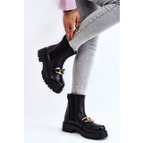 Gemre PG1 Women's Warm Boots With Front Decoration Black Tilda | ePonuda.com