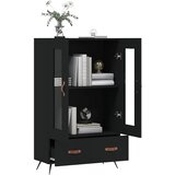  Visoka komoda crna 69,5 x 31 x 115 cm od konstruiranog drva | shoptok.hr