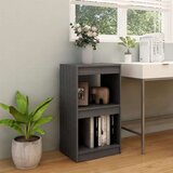 vidaXL knjižna omara siva 40x30x71,5 cm trdna borovina | Shoptok.si