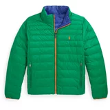 Polo Ralph Lauren Prehodna jakna 'TERRA' modra / travnato zelena / oranžna