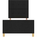  Krevetna konstrukcija s uzglavljem Crna 90 x 200 cm tkanina | Eponuda.ba