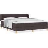 Box Spring krevet s madracem u tamnosmeđoj boji 180x200 cm tkanina | shoptok.hr