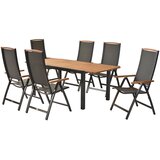 Gardenson VRTNA GARNITURA SIENA aluminij barve grafita, siva | Shoptok.si