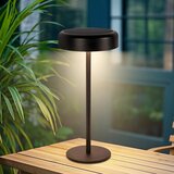 Nettlife Lampe de table LED solaire sans fil rechargeable tactile à intensité variable noire 3 600 mhA avec batterie USB, (22141537) | Shoptok.si
