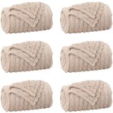  Pokrivači za bacanje 6 pcs Bež 200 x 150 cm Runo | shoptok.hr
