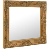 Maison Chic Stensko Ogledalo - Zrcalo - Kozmetično ogledalo v baročnem stilu 50x50 cm zlato, (21698182) | Shoptok.si