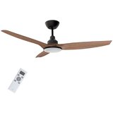 Life Ventilator stropni z LED osvetlitvijo Apeliotes Nature, 132cm, DC motor, črn-les, (5000296152) Cene