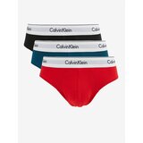 Calvin Klein Set of three men's briefs in red, blue and black Calvin Kle - Men | Shoptok.si