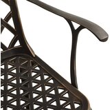  3-dijelni bistro set od lijevanog aluminija brončani | shoptok.hr