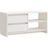 Maison Chic TV omarica - TV stojalo - Televizijska omarica bela 80x31x39 cm trdna borovina, (21700541) Cene