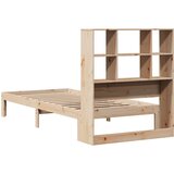 vidaXL Krevet s regalom za knjige bez madraca 90x190 cm od borovine | shoptok.hr