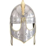 vidaXL Antikna replika kacige Beowulf za LARP srebrna čelična | shoptok.hr