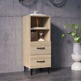  Komoda boja hrasta sonome 34 5x34x90 cm od konstruiranog drva | shoptok.hr