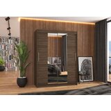  Garderobna omara z drsnimi vrati Iness (150 cm)-okoladno rjava Cene