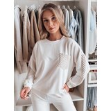 DStreet Bluza damska oversize LUXEEN ecru | shoptok.hr